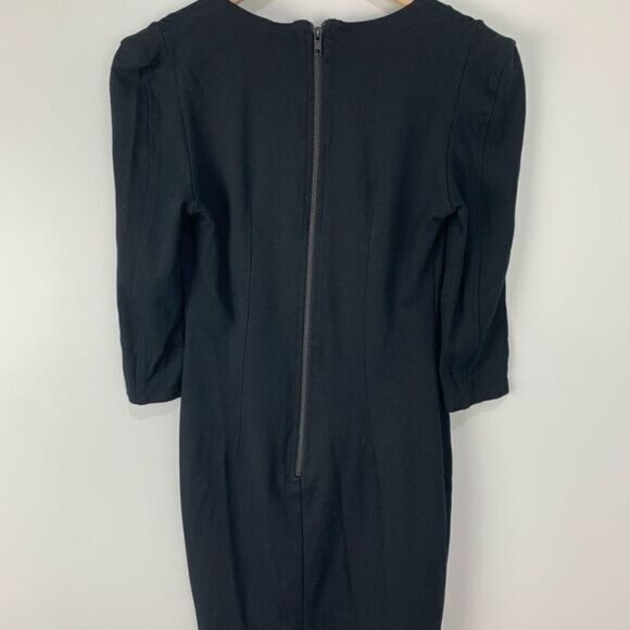 French Connection Black Deep V Dress - Picture 6 of 6